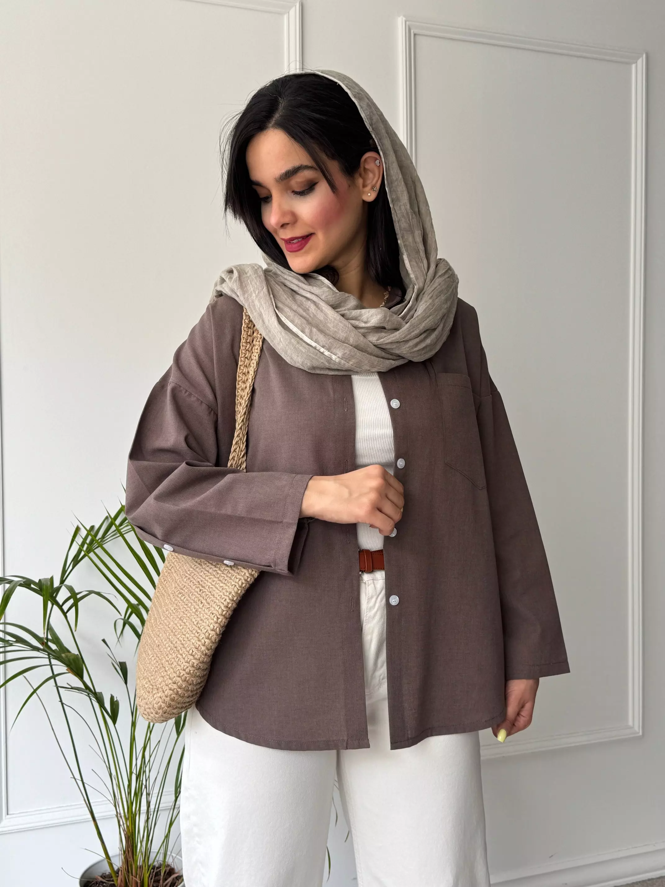 مانتو شومیزی ستین